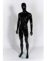 Black Male Ghost Sport Mannequin with Egg Head for Clothing Display
