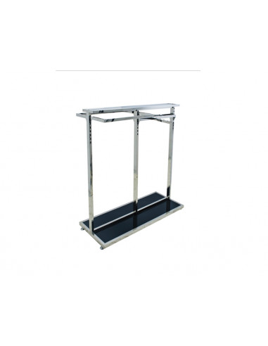 Clothes Display Rack with 2 Rails One Arm Top shelving -  Lazziano Clothing Display System