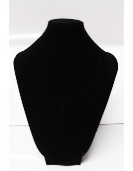 Jewellery Display Stand - Jewelry Bust Decor Bust Fat Upholstered Velours Black