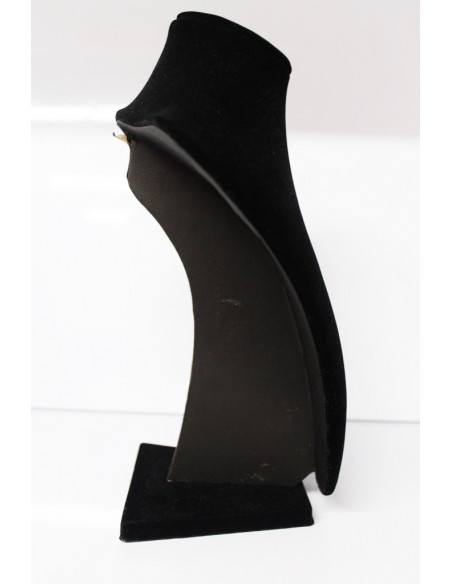 Jewellery Display Stand - Jewelry Bust Decor Bust Fat Upholstered Velours Black